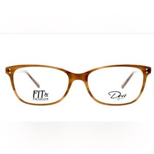 XL Women’s Dea Eyeglass Frame made by Fatheadz. Brown&Beige. NWOT